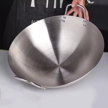 Stainless Steel Wok Raging Fire Stove Frying Pan Thickening Stainless Steel Frying Pan Cookware