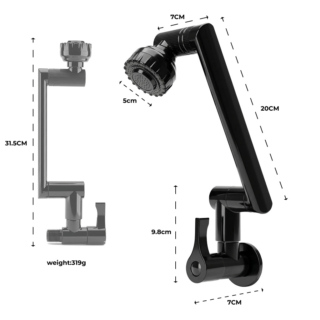 TG-022 Stainless Steel Universal Rotating Faucet
