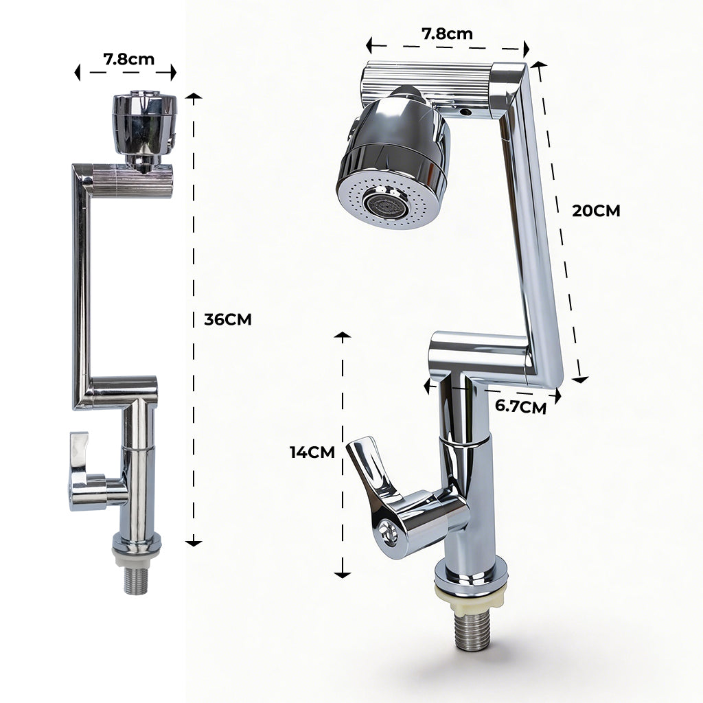 TG-026 Stainless Steel Universal Rotating Faucet