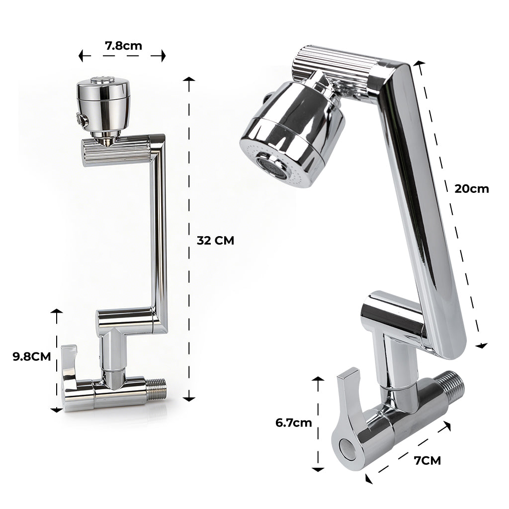 TG-021 Stainless Steel Universal Rotating Faucet