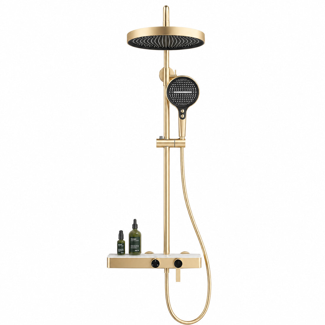 YH-004 Full Copper Pressurized Shower Set, Household Bathroom Shower Head